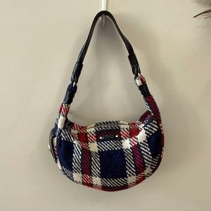 Kate Spade plaid ( red, cream, navy) purse
